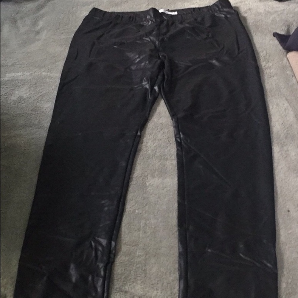 Faux Leather Leggings 🖤. Open to all offers!!!